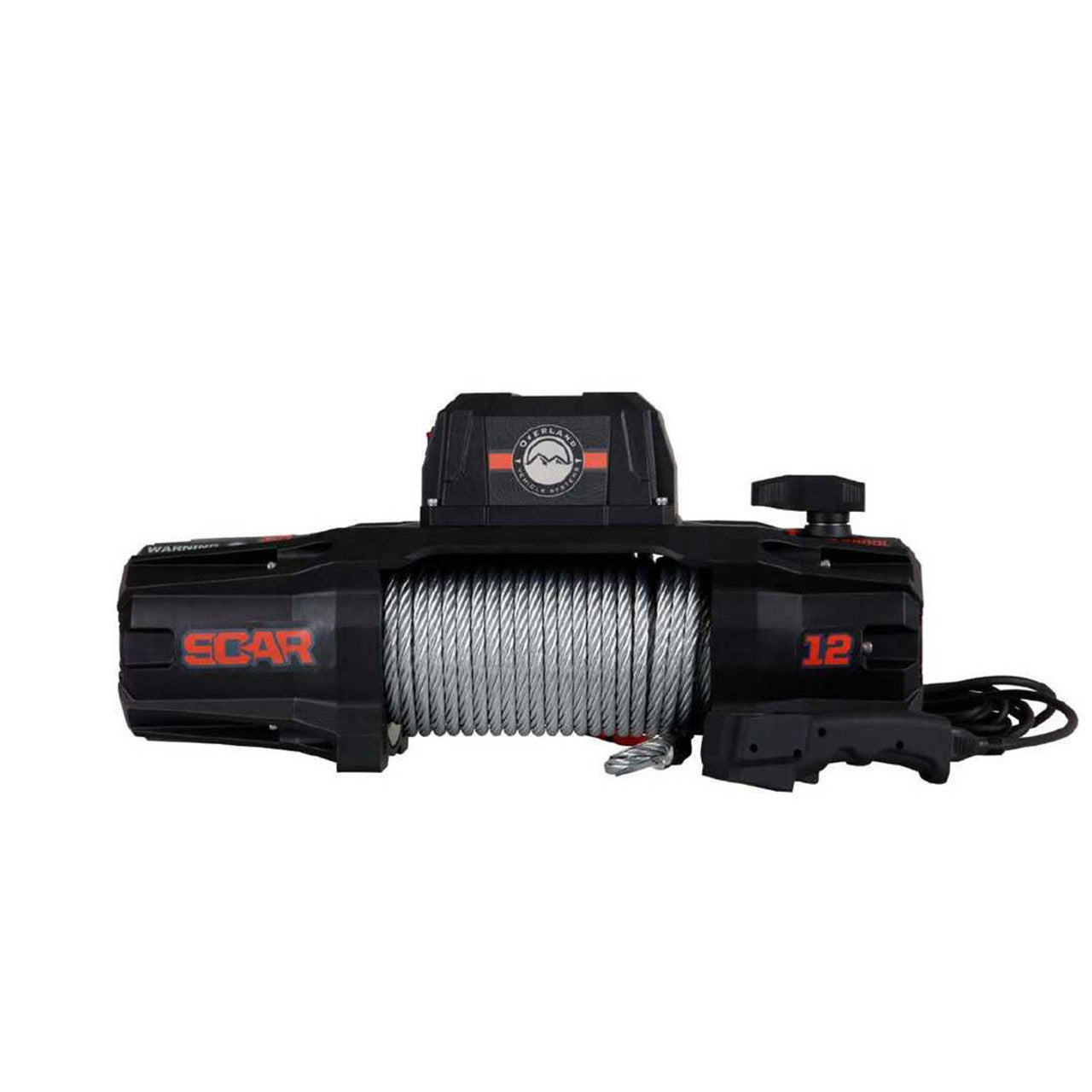 SCAR 12 - 12,000 lb. Winch With Steel Cable and Wireless Remote Overland Vehicle Systems