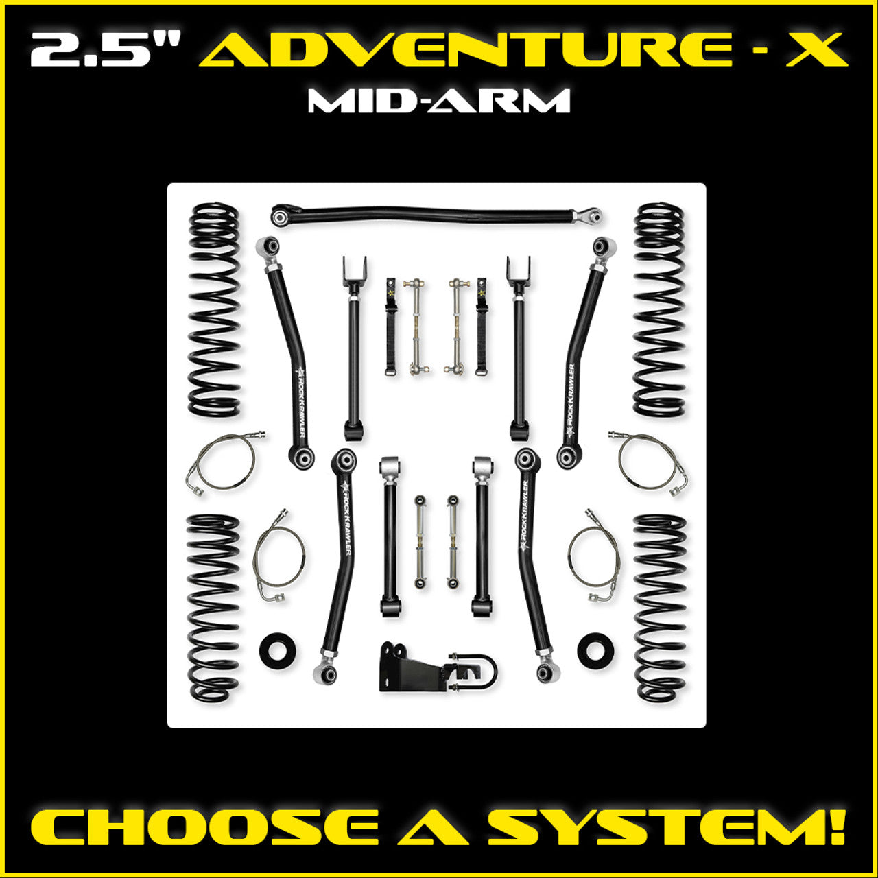 JK 2.5 Inch Adventure X System 2 Door Model