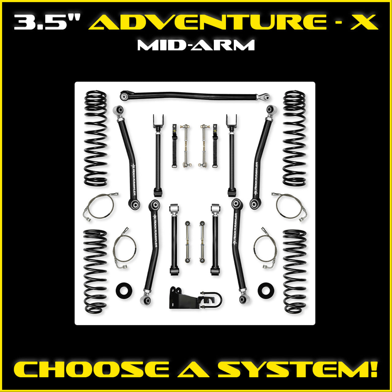 JK 3.5 Inch Adventure X System 2 Door Model