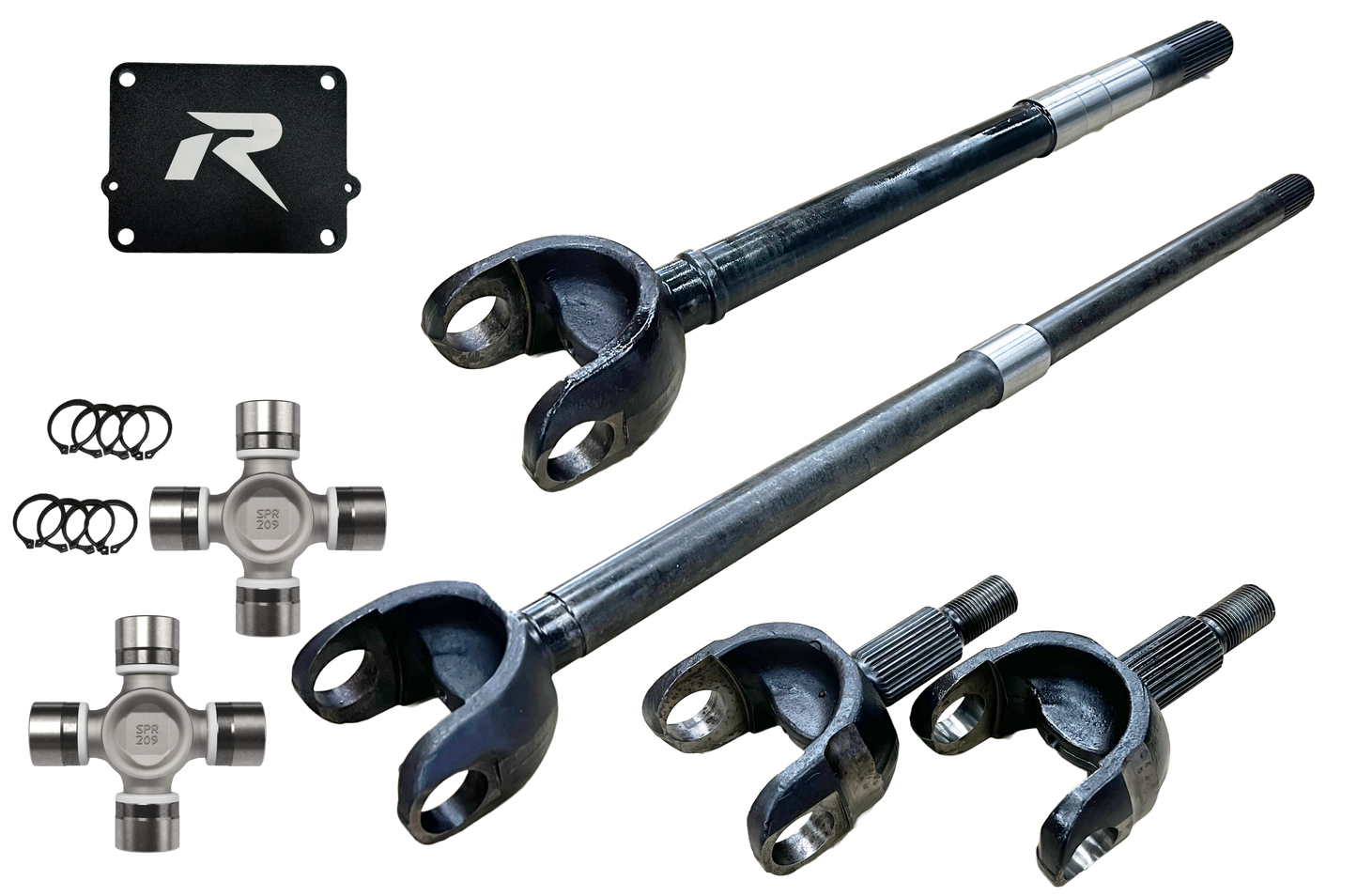 Jeep Wrangler JL and JT 1-Piece Chromoly Discovery Series Front Axle Kit Revolution Gear