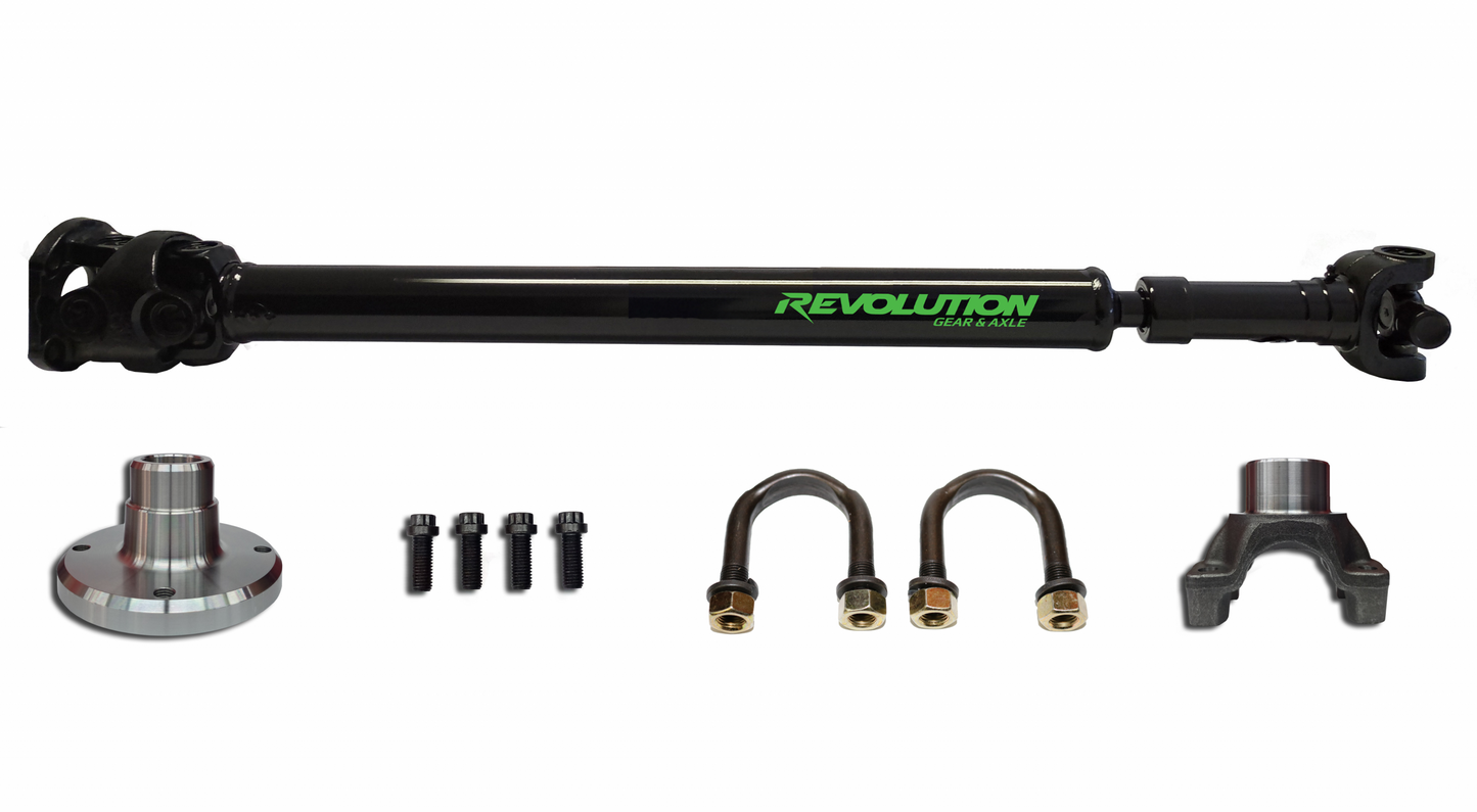 Jeep Wrangler JL Rear 1350 CV Driveshaft Rubicon 4 Door with Pinion Yoke Revolution Gear
