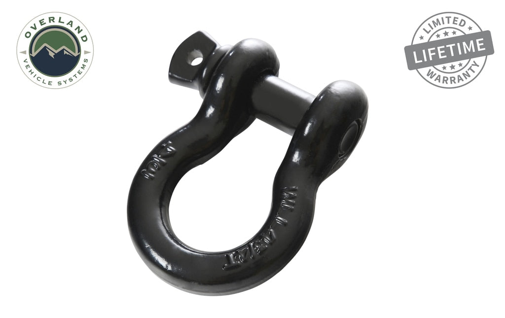 Recovery Shackle 19019901 3/4 4.75 Ton Black Overland Vehicle Systems