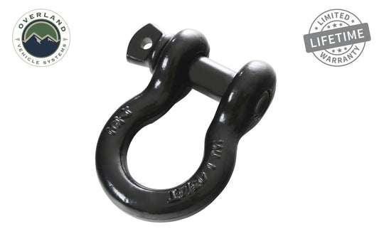 Recovery Shackle 19019901 3/4 4.75 Ton Black Overland Vehicle Systems