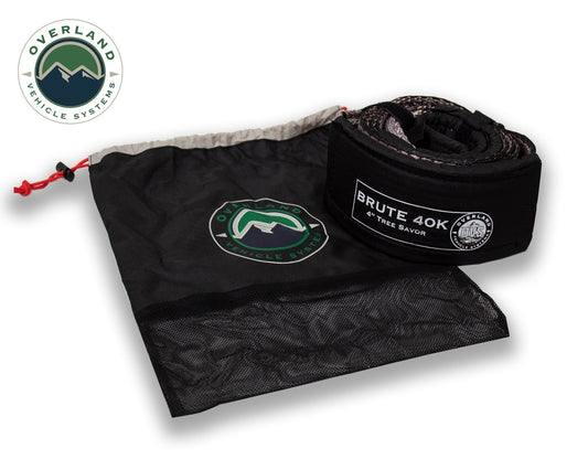 Tree Saver Tow Strap 40,000 lb. Gray With Storage Bag Overland Vehicle Systems