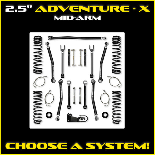 JKU 2.5 Inch Adventure X System 4 Door Model