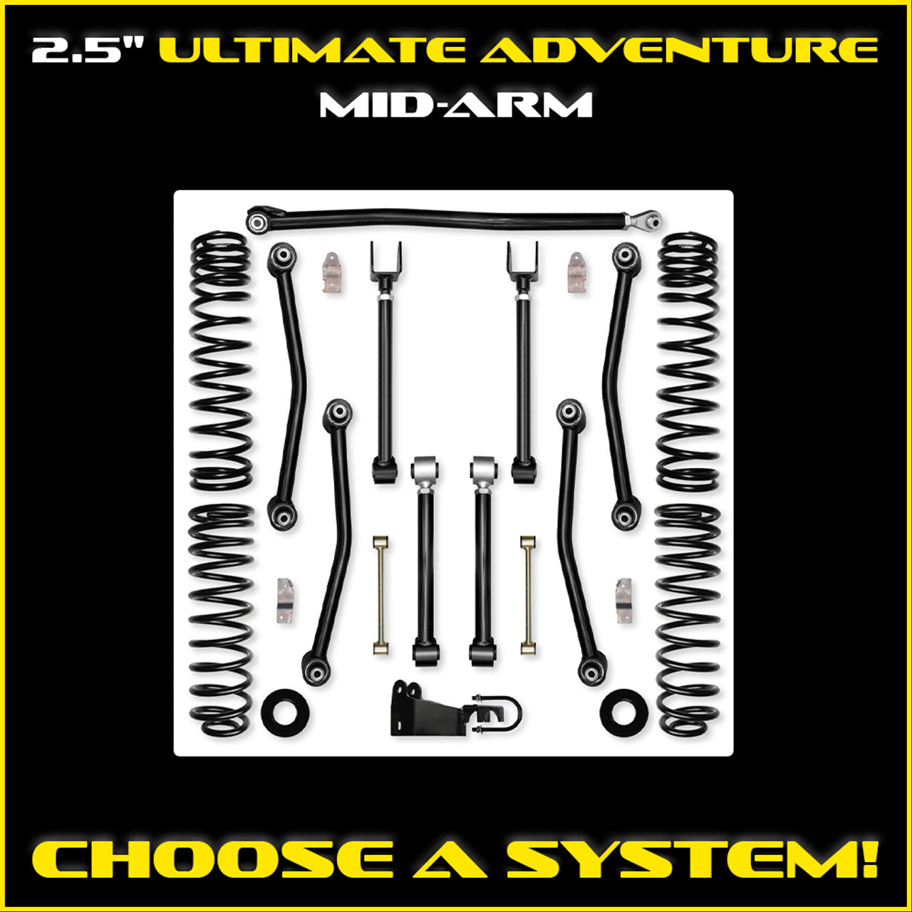 JK 2.5 Inch Ultimate Adventure System 2 Door Model