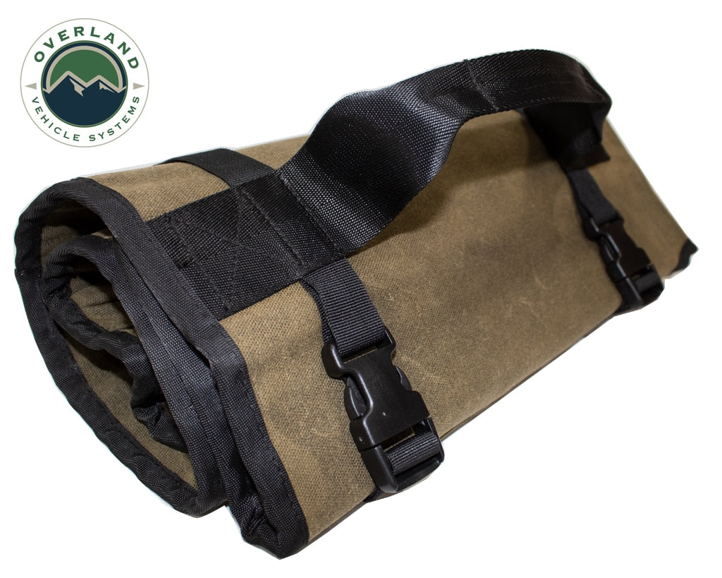 Rolled General Tool Storage Bag - Waxed Canvas Overland Vehicle Systems