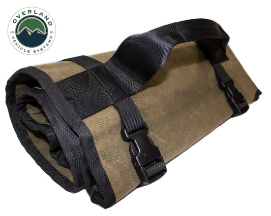 Rolled General Tool Storage Bag - Waxed Canvas Overland Vehicle Systems