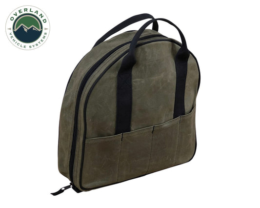 Jumper Cable Bag #16 Waxed Canvas Durable Storage Solution Overland Vehicle Systems