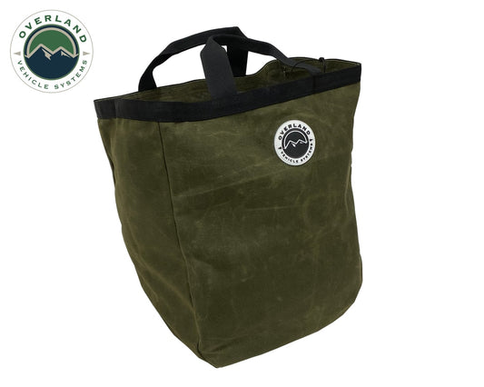 Waxed Canvas Tote Bag 21159941 Tote Bag #16 Overland Vehicle Systems