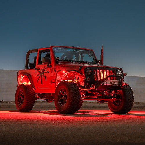 Infinite Offroad All Jeep Single Color Rock Light Kit (8w)
