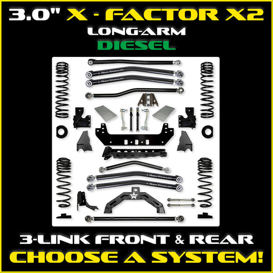 Gladiator 3.0 Inch X Factor X2 Long Arm System Diesel Model