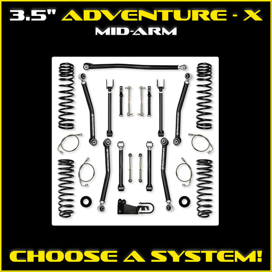 JK 3.5 Inch Adventure X System 2 Door Model