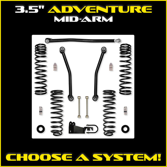 JKU 3.5 Inch Adventure System 4 Door Model