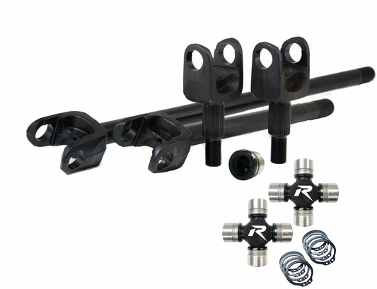 2007-18 Wrangler JK Dana 30 4340 Chromoly Discovery Series Front Axle Kit HD U-Joints Revolution Gear