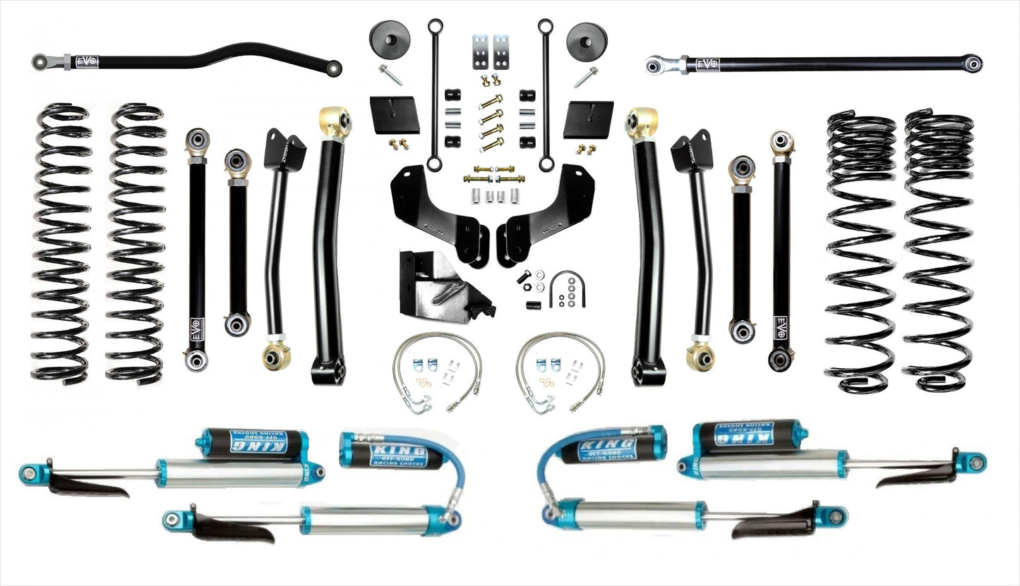 Jeep Gladiator JT Diesel 6.5 Inch Enforcer Overland Lift Stage 4 Plus w/ EVO SPEC 2.5 Inch King Shocks with Adjusters EVO Manufacturing
