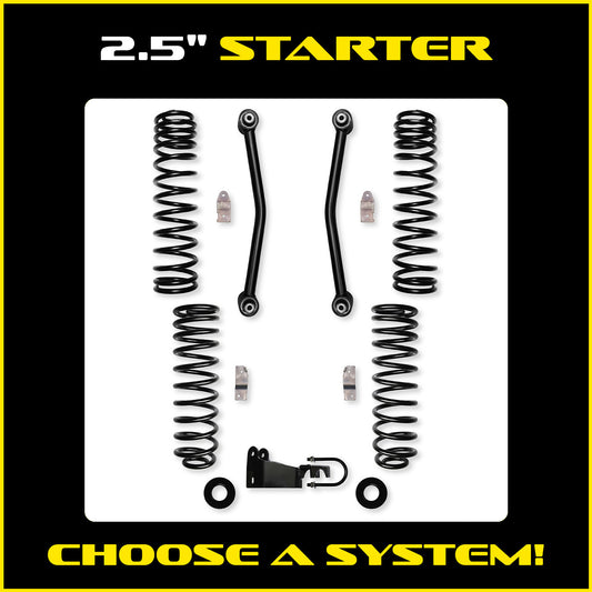 JK 2.5 Inch Starter System 2 Door Model