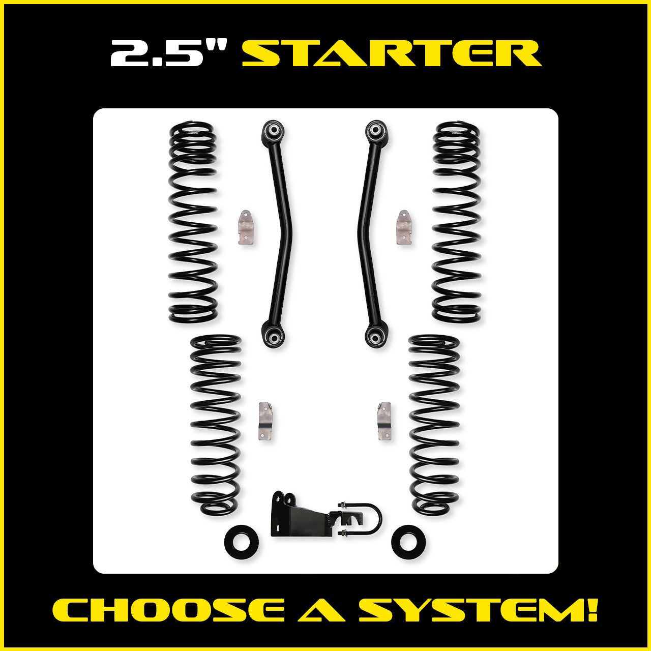 JKU 2.5 Inch Starter System 4 Door Model