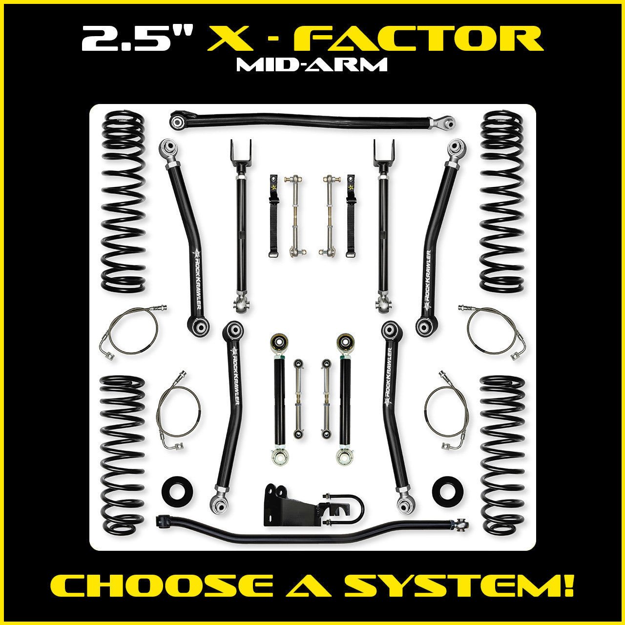 JK 2.5 Inch X Factor System 2 Door Model