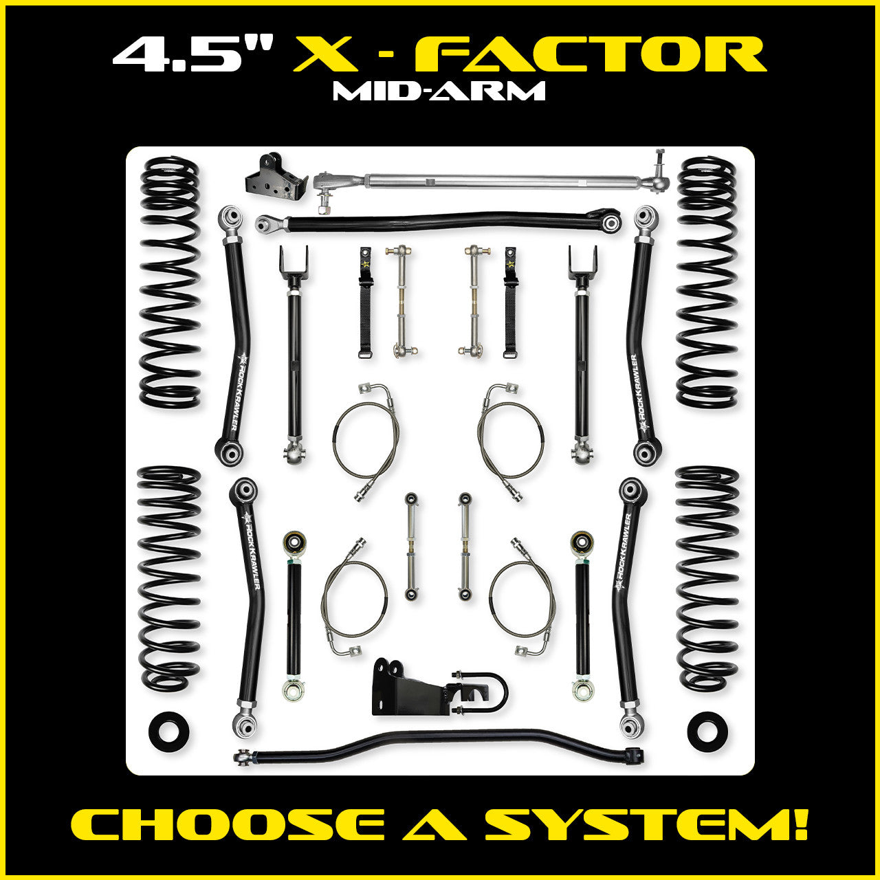 JK 4.5 Inch X Factor System 2 Door Model