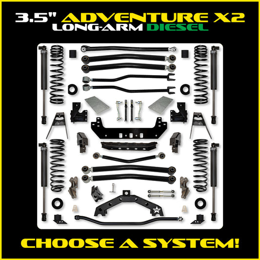 JLU 3.5 Inch Adventure-X Long Arm Suspension Diesel Model