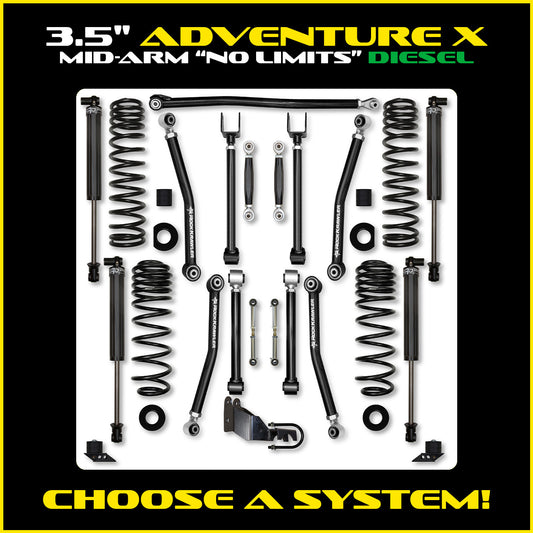 JLU 3.5 Inch Adventure X "No Limits" System Diesel Model