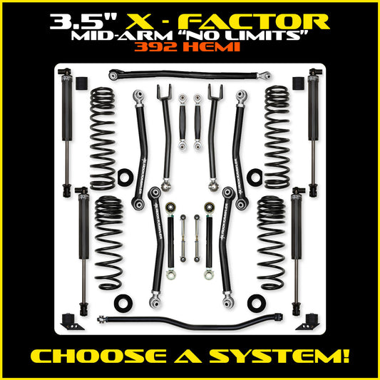 JLU 3.5 Inch X Factor "No Limits" System 392 Model