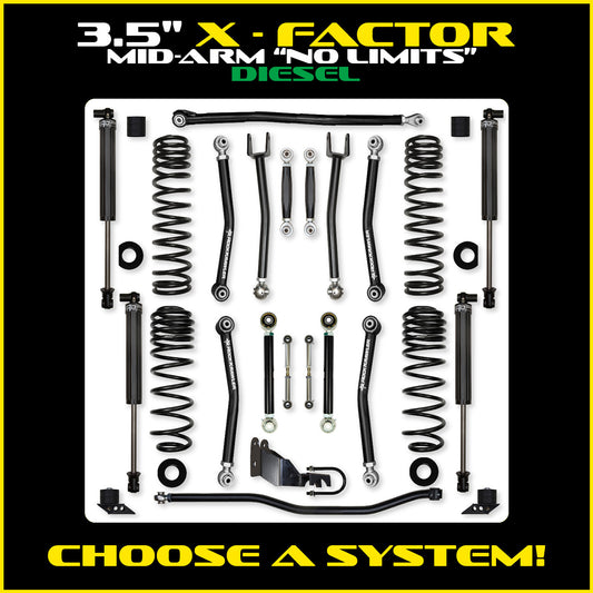 JLU 3.5 Inch X Factor "No Limits" System Diesel Model