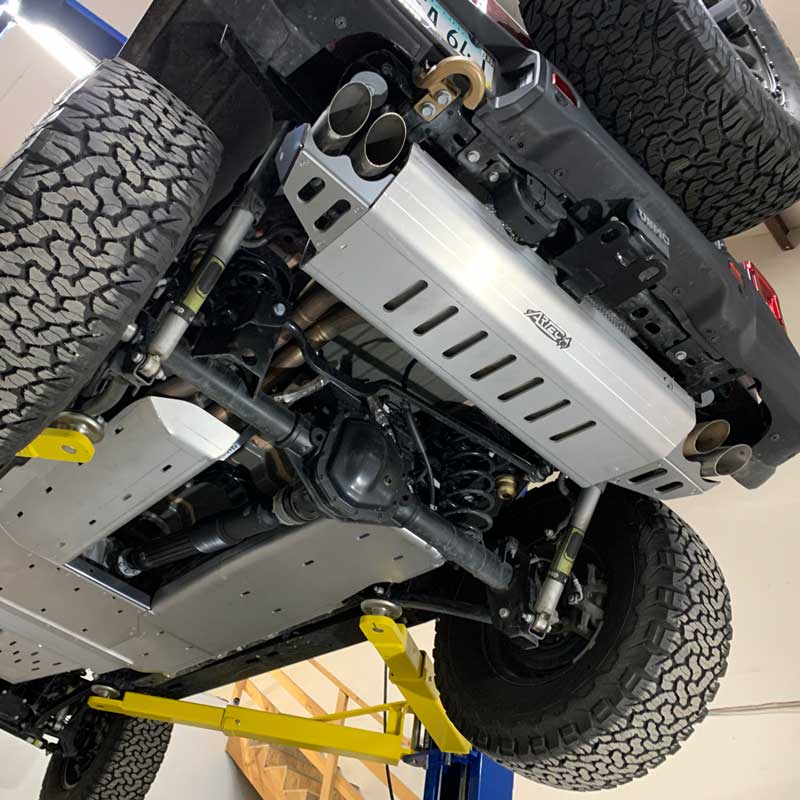 JLU 392 Muffler and Tip Skid Artec Industries