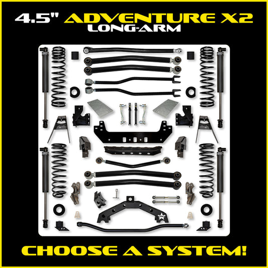 JLU 4.5 Inch Adventure-X Long Arm Suspension 4 Door Model