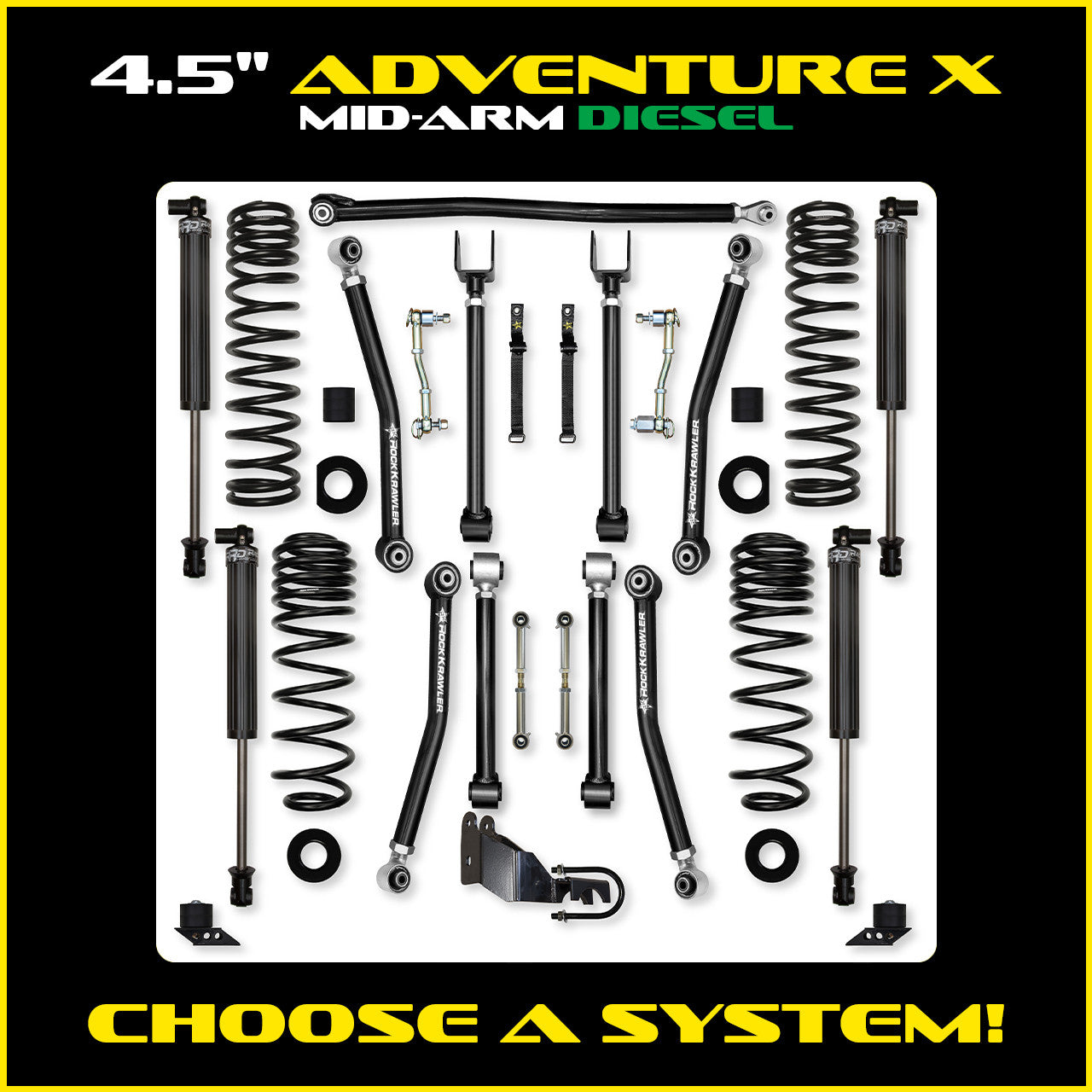 JLU 4.5 Inch Adventure X System Diesel Model
