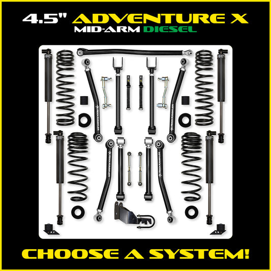 JLU 4.5 Inch Adventure X System Diesel Model
