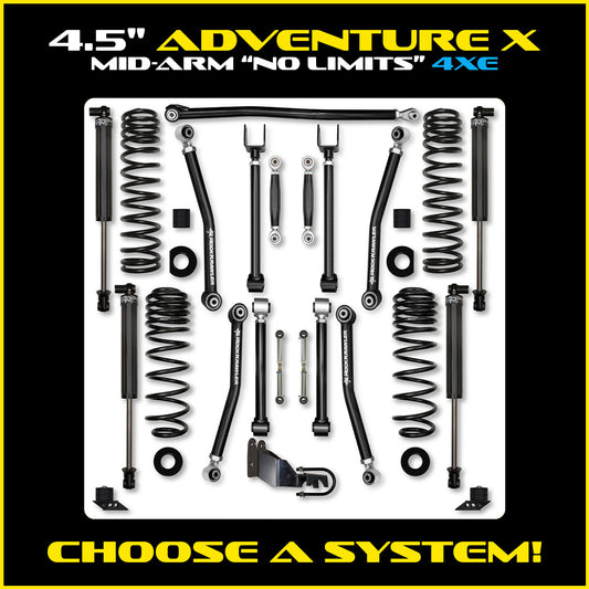 JLU 4.5 Inch Adventure X "No Limits" System 4XE Model