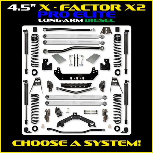 JLU 4.5 Inch X Factor X2 Pro Elite Long Arm Suspension Diesel Model