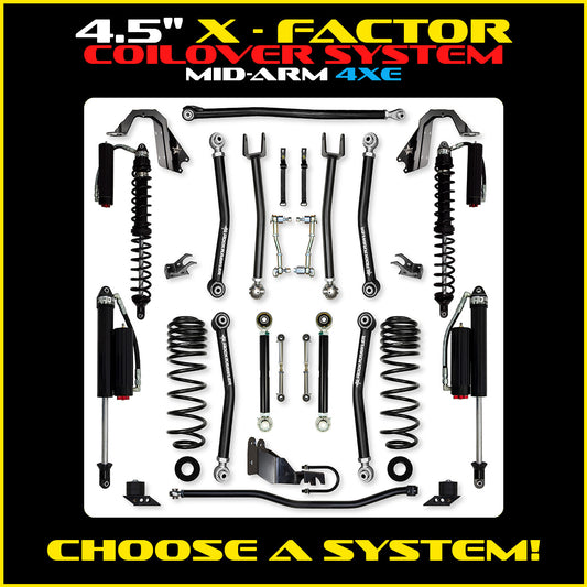 JLU 4.5 Inch X Factor Coil Over System  4XE Model