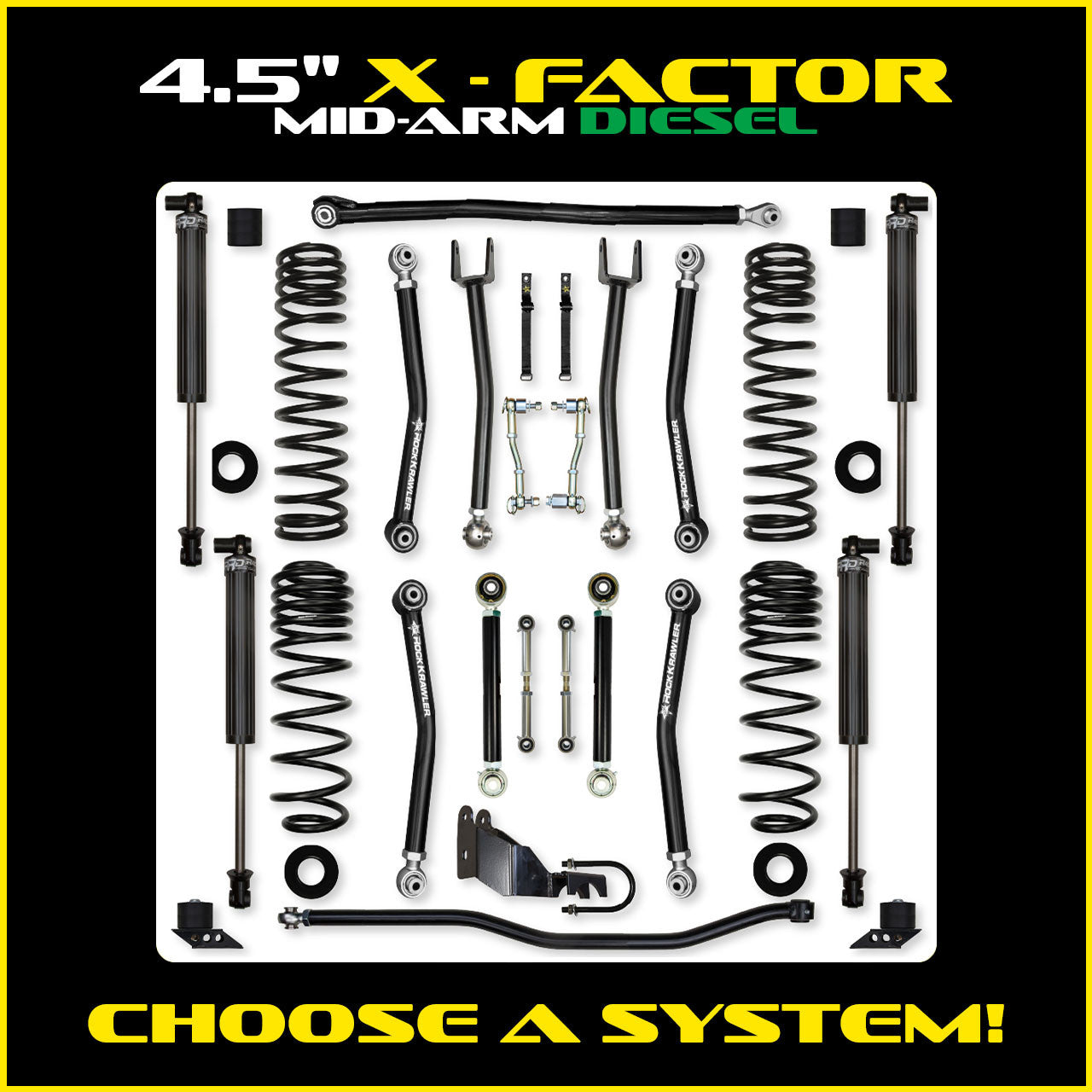 JLU 4.5 Inch X Factor System Diesel Model