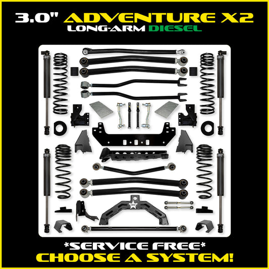 Gladiator 3.0 Inch Adventure-X Long Arm System  Diesel Model