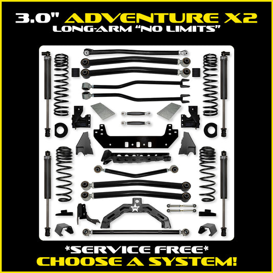 Gladiator 3.0 Inch Adventure-X "No Limits" Long Arm System