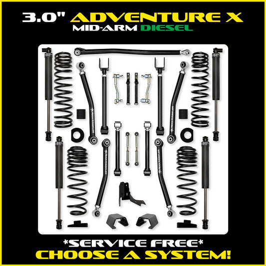 Gladiator 3.0 Inch Adventure X System Diesel Model