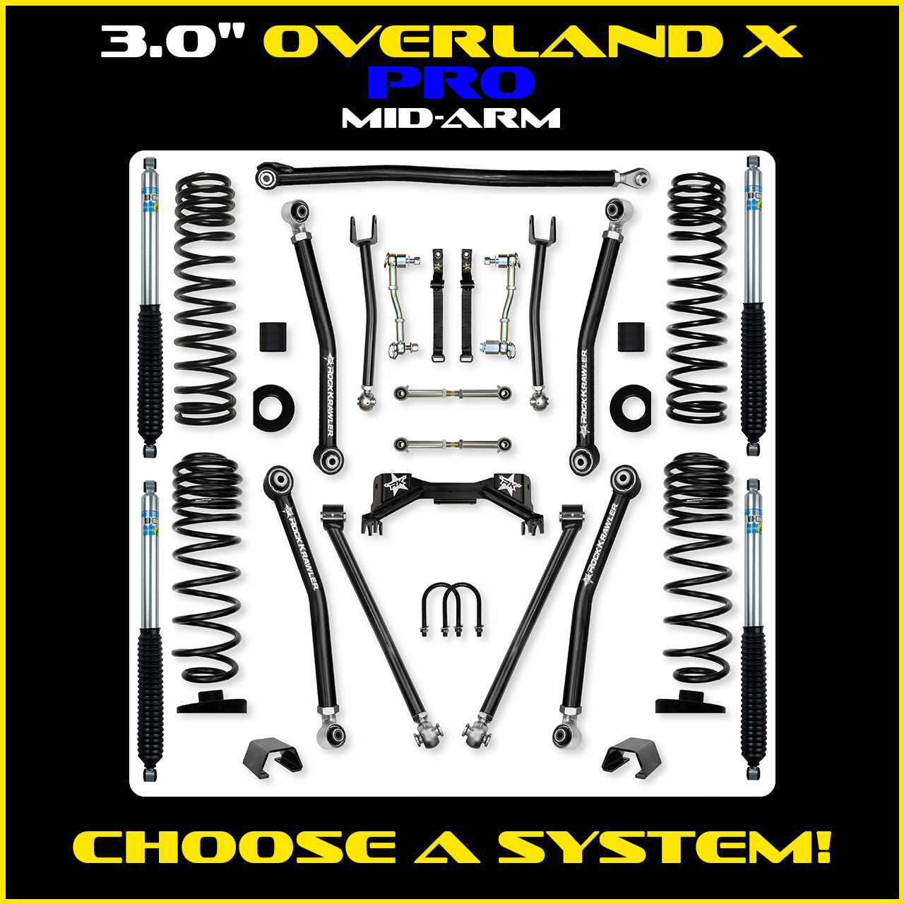 Gladiator 3.0 Inch Overland X PRO System