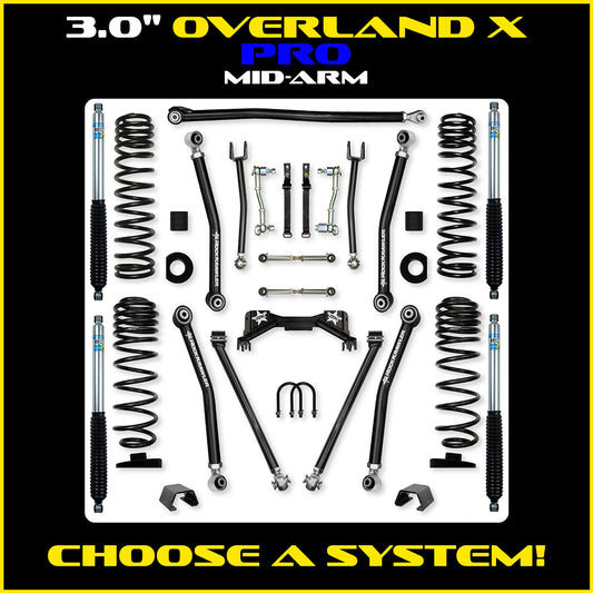 Gladiator 3.0 Inch Overland X PRO System