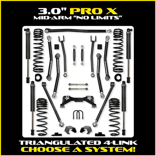 Gladiator 3.0 Inch PRO-X "No Limits" System