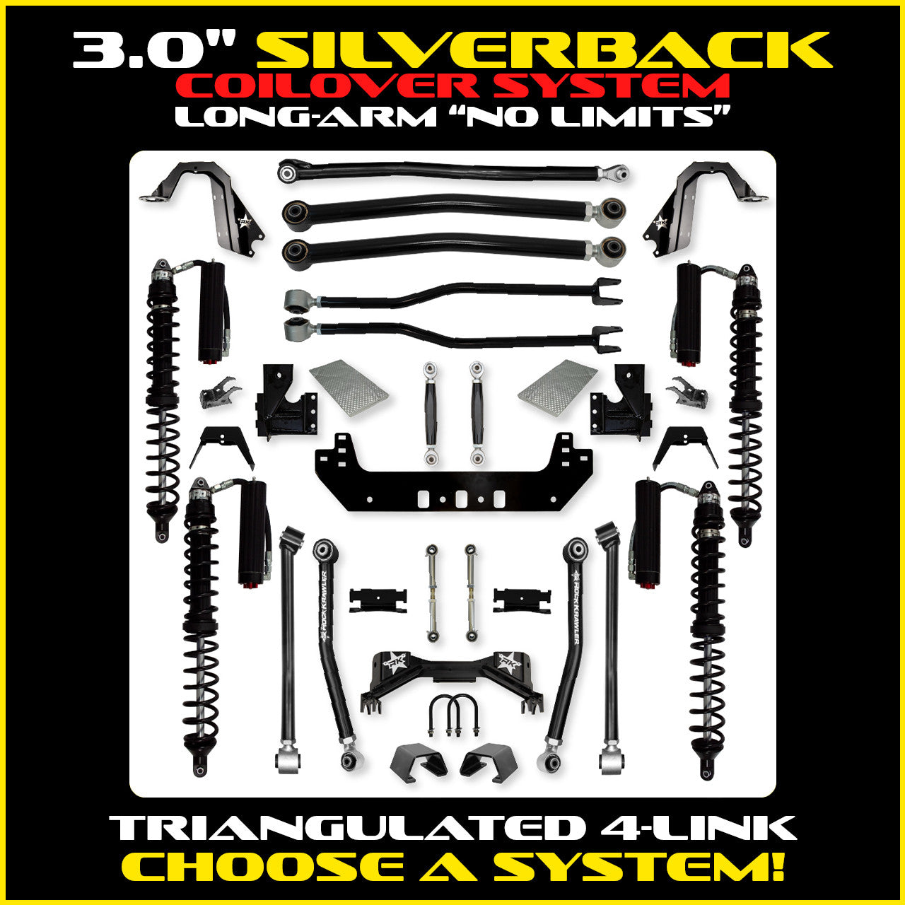 Gladiator 3.0 Inch Silverback "No Limits" Coil Over System