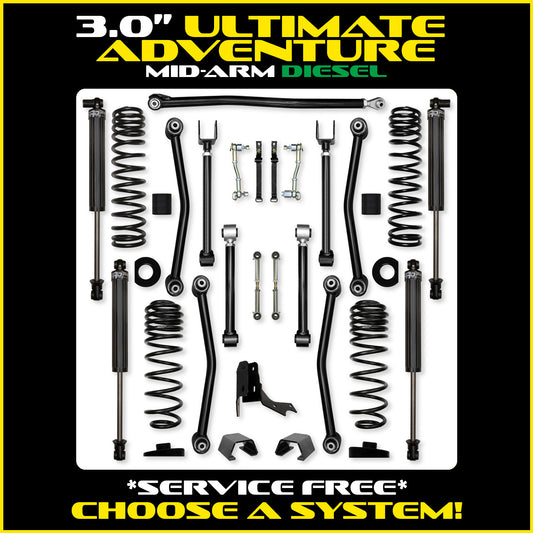 Gladiator 3.0 Inch Ultimate Adventure System Diesel Model