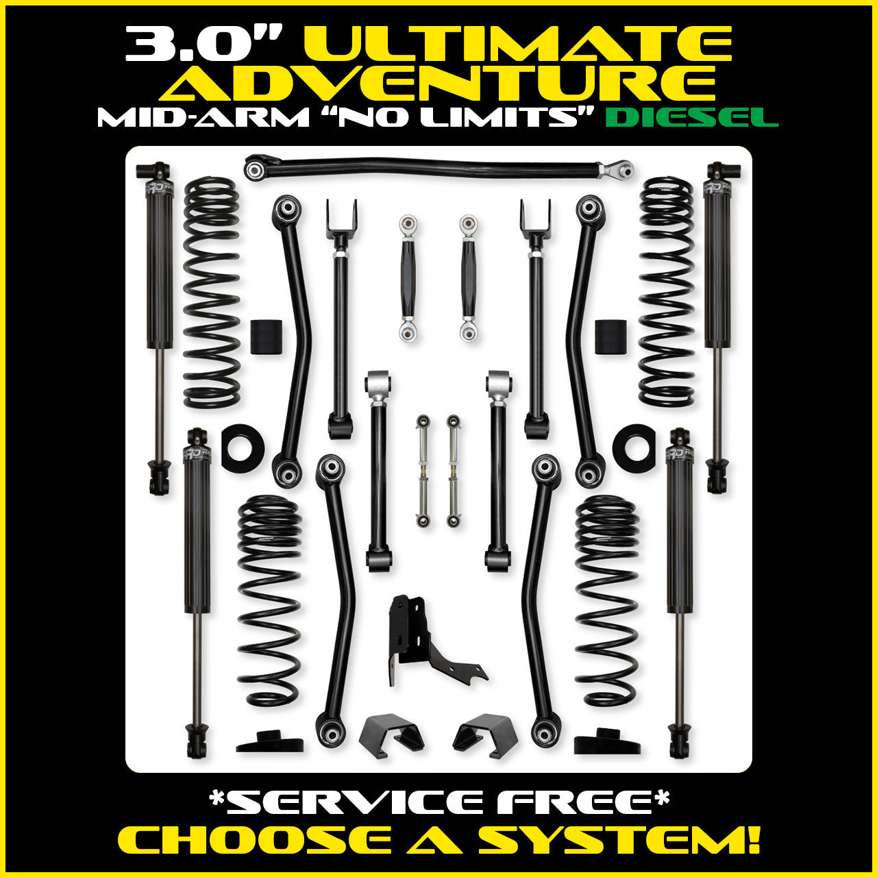 Gladiator 3.0 Inch Ultimate Adventure "No Limits" System Diesel Model