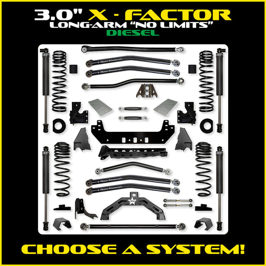 Gladiator 3.0 Inch X Factor X2 "No Limits" Long Arm System Diesel Model