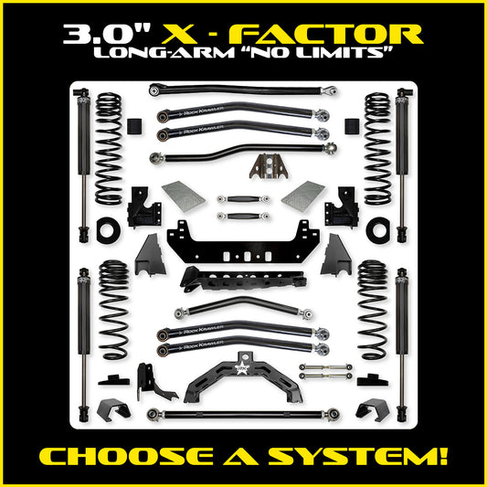 Gladiator 3.0 Inch X Factor X2 "No Limits" Long Arm System