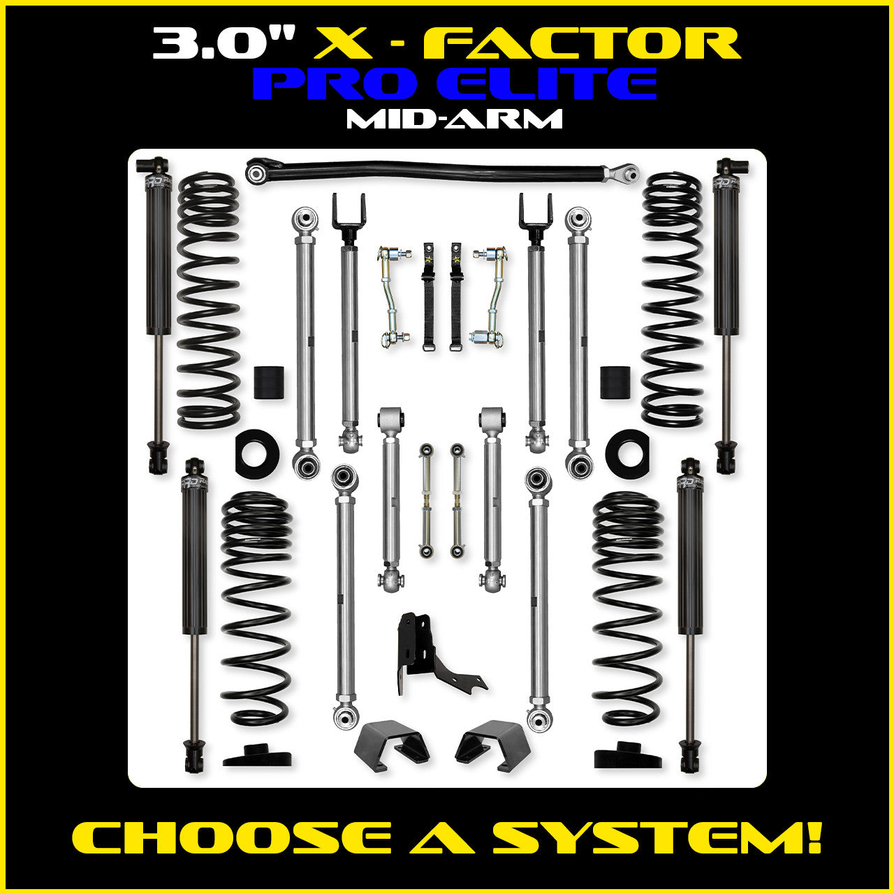 Gladiator 3.0 Inch X Factor Pro Aluminum System
