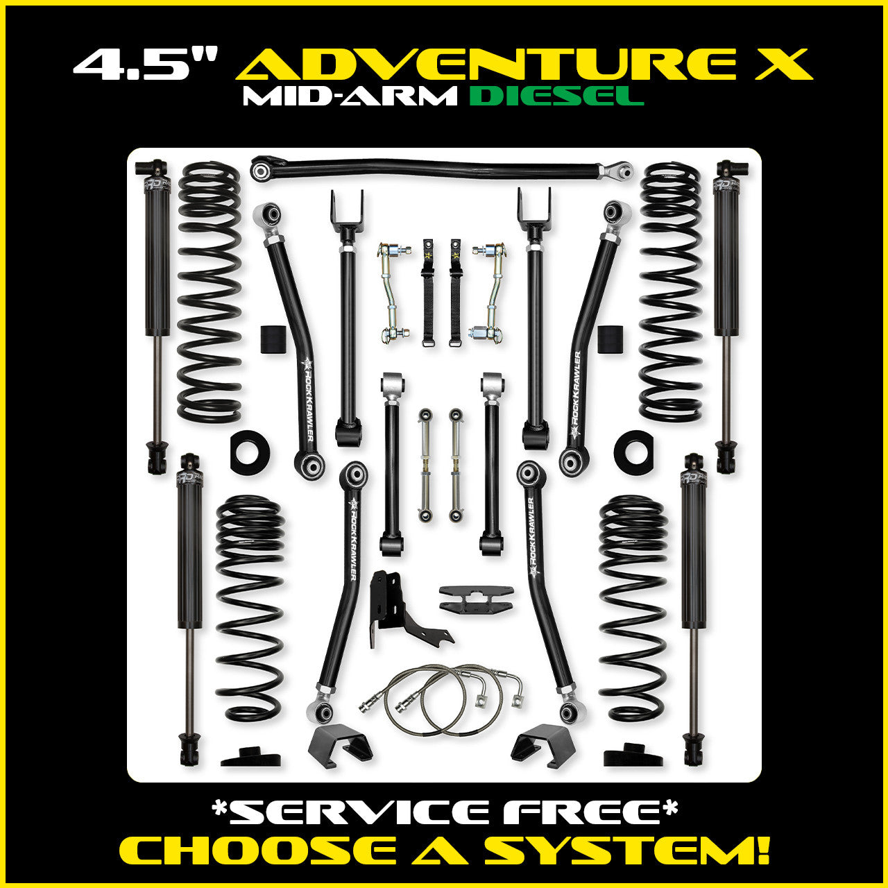 Gladiator 4.5 Inch Adventure X System Diesel Model