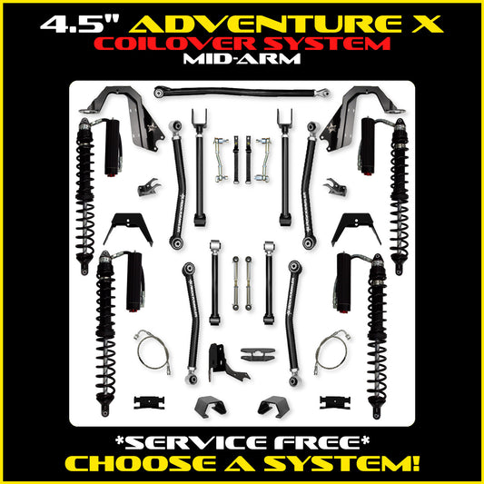 Gladiator 4.5 Inch Adventure X Coil Over System